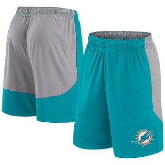 Men's Miami Dolphins Fanatics Aqua/Gray Go Hard Shorts