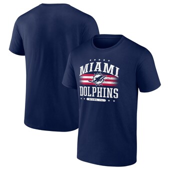 Men's Miami Dolphins Fanatics Navy Americana T-Shirt