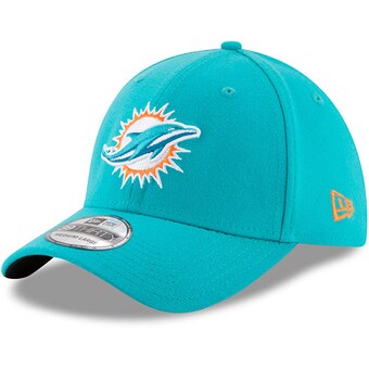 Men's Miami Dolphins New Era Aqua 39THIRTY Flex Team Classic Hat