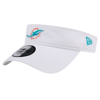 Men's Miami Dolphins New Era White Main Adjustable Visor