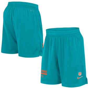 Men's Miami Dolphins Nike Aqua 2024 Sideline Performance Mesh Shorts