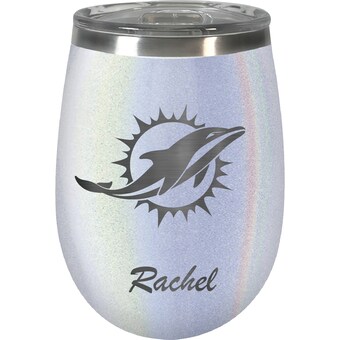 Miami Dolphins 12oz. Personalized Opal Wine Tumbler