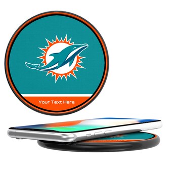 Miami Dolphins Personalized 10-Watt Wireless Phone Charger