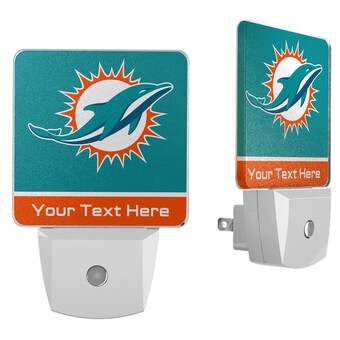 Miami Dolphins Personalized 2-Piece Nightlight Set