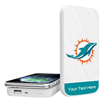 Miami Dolphins Personalized 5000 mAh Wireless Powerbank
