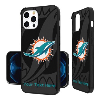 Miami Dolphins Personalized Tilt Design iPhone Bump Case