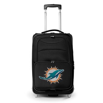 Miami Dolphins MOJO Black 21" Softside Rolling Carry-On Suitcase