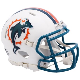 Miami Dolphins Riddell 1997-2012 Throwback Speed Mini Helmet