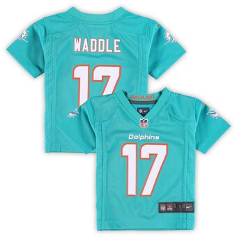 Toddler Miami Dolphins Jaylen Waddle Nike Aqua Game Jersey