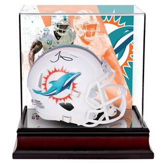 Tyreek Hill Miami Dolphins Autographed Fanatics Authentic Riddell Speed Mini Helmet with Deluxe Mini Helmet Case