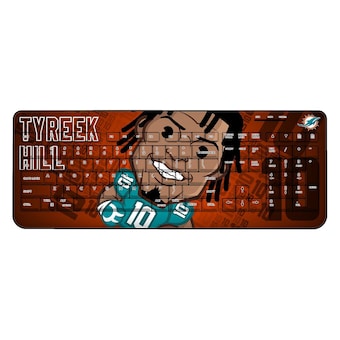 Miami Dolphins Tyreek Hill Emoji Design Wireless Keyboard