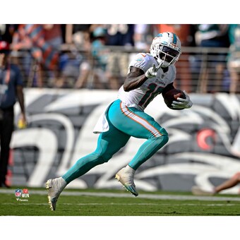 Unsigned Miami Dolphins Tyreek Hill Fanatics Authentic Celebrates a Touchdown Photograph