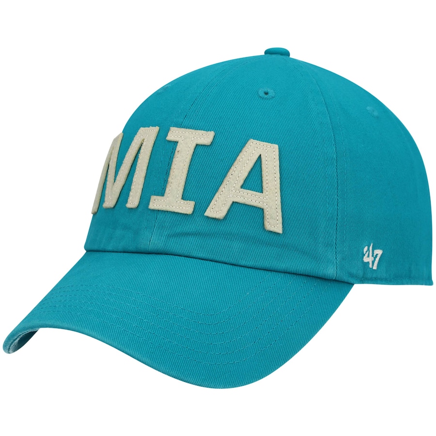 Women's Miami Dolphins '47 Aqua Finley Clean Up Adjustable Hat