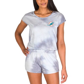 Women's Miami Dolphins Concepts Sport Gray Marina Romper