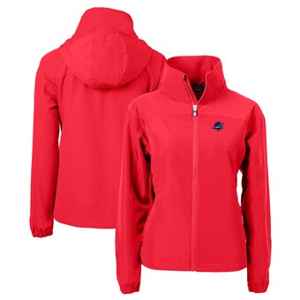 Women's Miami Dolphins Cutter & Buck Red Charter Eco Recycled Full-Zip Jacket