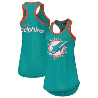 Women's Miami Dolphins G-III 4Her by Carl Banks Aqua Tater Tank Top