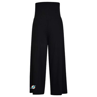 Women's Miami Dolphins Kiya Tomlin Black Culotte Lounge Pants