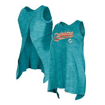 Women's Miami Dolphins New Era  Aqua  Space Dye Active Tank Top