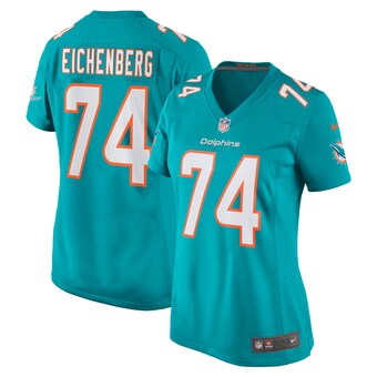 Women's Miami Dolphins Liam Eichenberg Nike Aqua Game Jersey