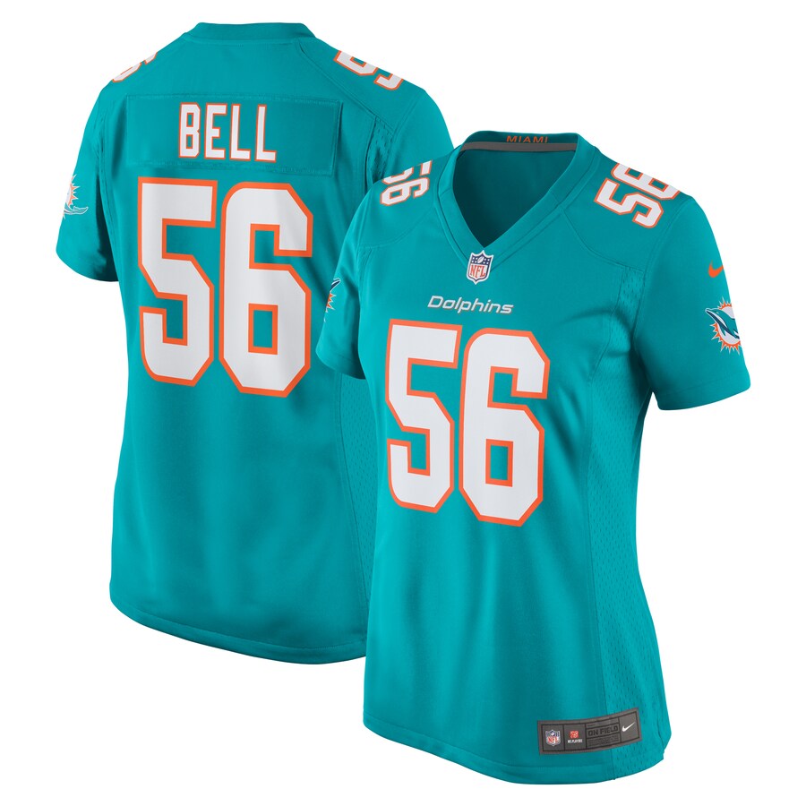 Women's Miami Dolphins Quinton Bell Nike  Aqua  Game Jersey