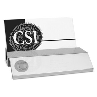 Miami Hurricanes Silver Business Card Holder