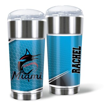 Miami Marlins 24oz. Personalized Eagle Tumbler