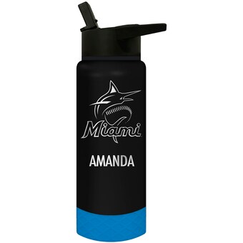 Miami Marlins 24oz. Personalized Jr. Thirst Water Bottle