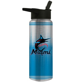 Miami Marlins Team Logo 24oz. Personalized Jr. Thirst Water Bottle