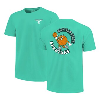 Michigan State Spartans Youth Comfort Colors Basketball T-Shirt - Green