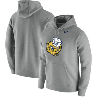 Michigan Wolverines Nike Vintage Sailor Hat Wolverine Hoodie - Heathered Gray