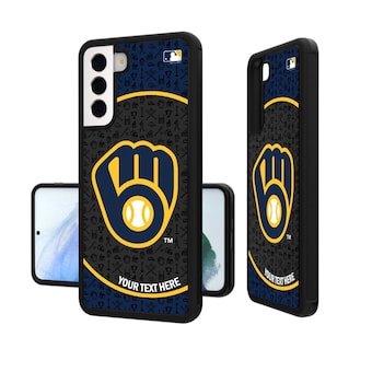 Milwaukee Brewers Circle Design Personalized Galaxy Bump Case