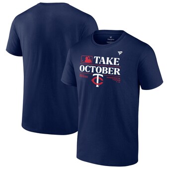  Minnesota Twins Fanatics 2023 Postseason Locker Room T-Shirt - Navy