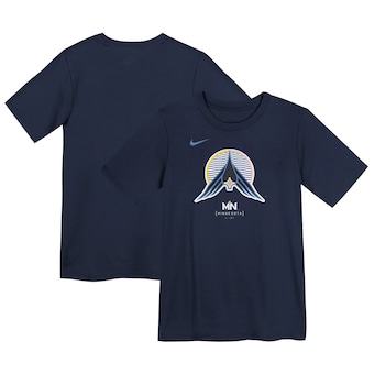 Preschool Minnesota Twins Nike Navy 2024 City Connect Large Logo T-Shirt