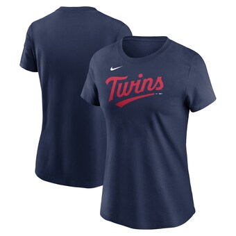 Women's Minnesota Twins Nike Navy 2023 Wordmark T-Shirt