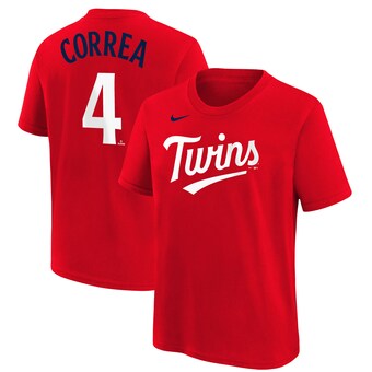Youth Minnesota Twins Carlos Correa Nike Red Player Name & Number T-Shirt