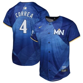 Youth Minnesota Twins Carlos Correa Nike Royal 2024 City Connect Limited Jersey