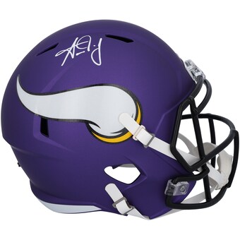 Aaron Jones Minnesota Vikings Autographed Fanatics Authentic Speed Replica Helmet