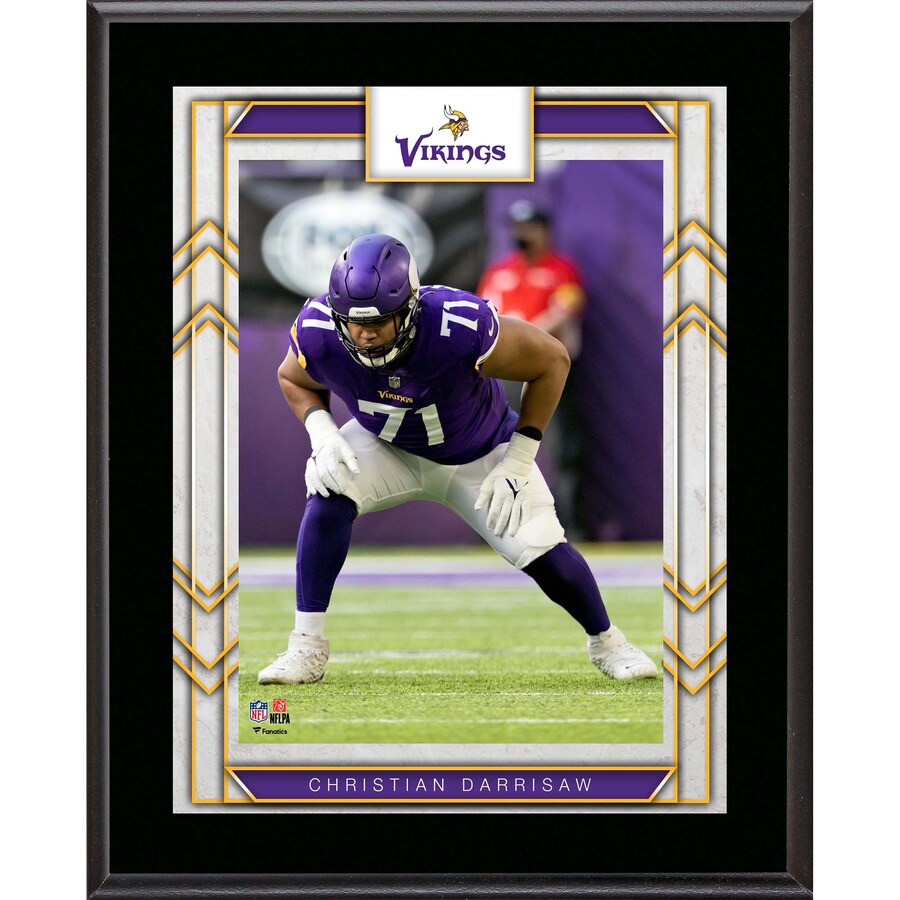 Framed Minnesota Vikings Christian Darrisaw Fanatics Authentic 10.5" x 13" Sublimated Player Plaque