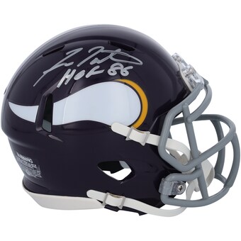 Fran Tarkenton Minnesota Vikings Autographed Fanatics Authentic Throwback 1961-1979 Speed Mini Helmet with "HOF 86" Inscription