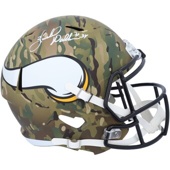 Autographed Minnesota Vikings Herschel Walker Fanatics Authentic Riddell Camo Alternate Speed Replica Helmet
