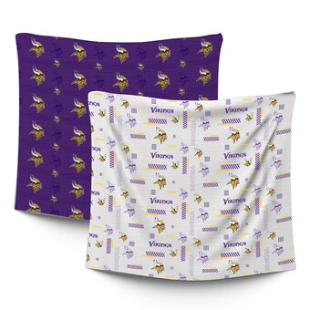 Infant Minnesota Vikings  Pegasus 47" x 47" Home & Away Two-Piece Muslin Blanket Set