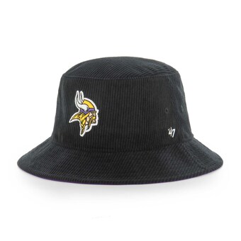 Men's Minnesota Vikings '47 Black Thick Cord Bucket Hat