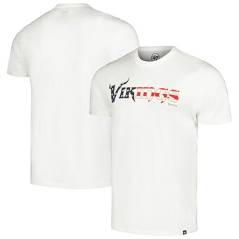 Men's Minnesota Vikings '47 White Flag Script Franklin T-Shirt