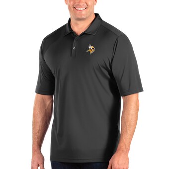 Men's Minnesota Vikings Charcoal Antigua Tribute Big & Tall Polo