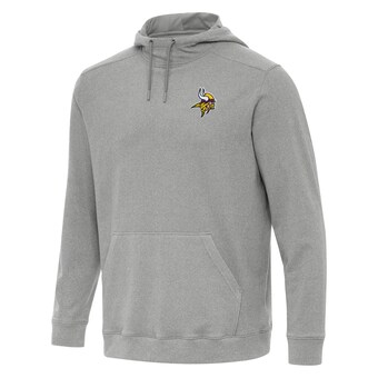 Men's Minnesota Vikings Antigua Heather Gray Cloud Pullover Hoodie