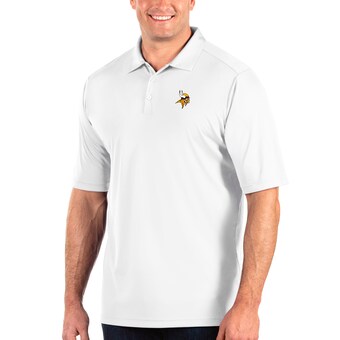 Men's Minnesota Vikings White Antigua Tribute Big & Tall Polo