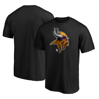 Men's Minnesota Vikings  Black Midnight Mascot T-Shirt