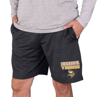 Men's Minnesota Vikings Concepts Sport Charcoal Bullseye Knit Jam Shorts