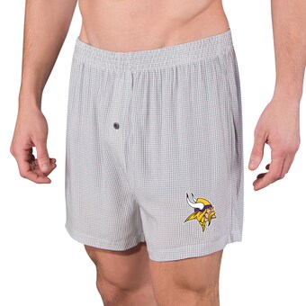 Men's Minnesota Vikings Concepts Sport Gray Melody Woven Boxer