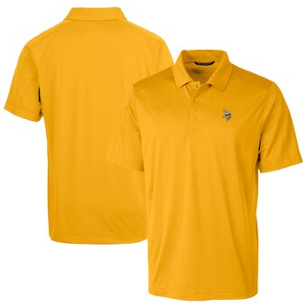 Men's Minnesota Vikings Cutter & Buck Gold Prospect Textured Stretch Polo